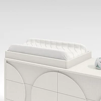 White Wood Baby Changing Table Topper