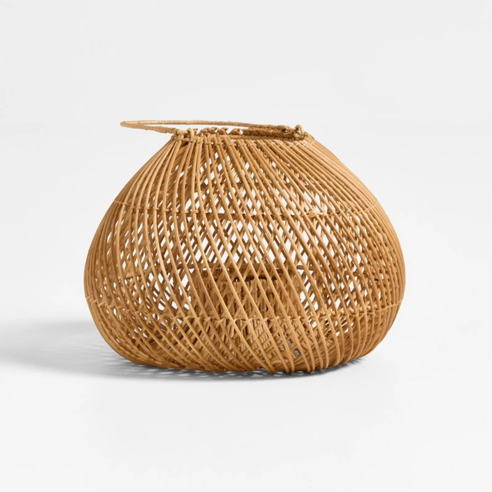 Rota Natural Woven Lantern 9"