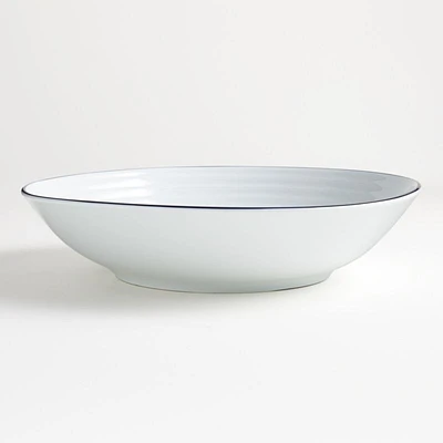 Roulette Blue Band Serving Bowl