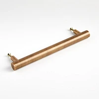 Round 4" Antique Brass Bar Pull