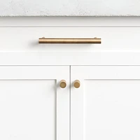 Round 4" Antique Brass Bar Pull