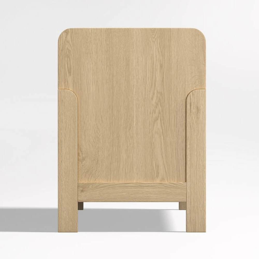 Rue Natural Wood 3-Cube Low Bookcase