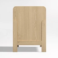 Rue Natural Wood 3-Cube Low Bookcase