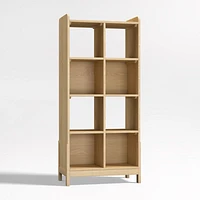Rue Natural Wood 8-Cube Bookcase