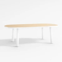 Rue Adjustable White Wood Kids Play Table with 15" Legs