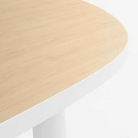 Rue Adjustable White Wood Kids Play Table with 15" Legs