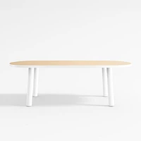 Rue Adjustable White Wood Kids Play Table with 15" Legs