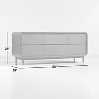 Shinola Runwell Walnut 6-Drawer Dresser