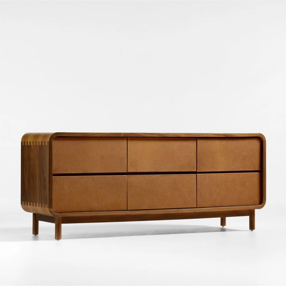 Shinola Runwell Walnut 6-Drawer Dresser