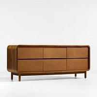 Shinola Runwell Walnut 6-Drawer Dresser