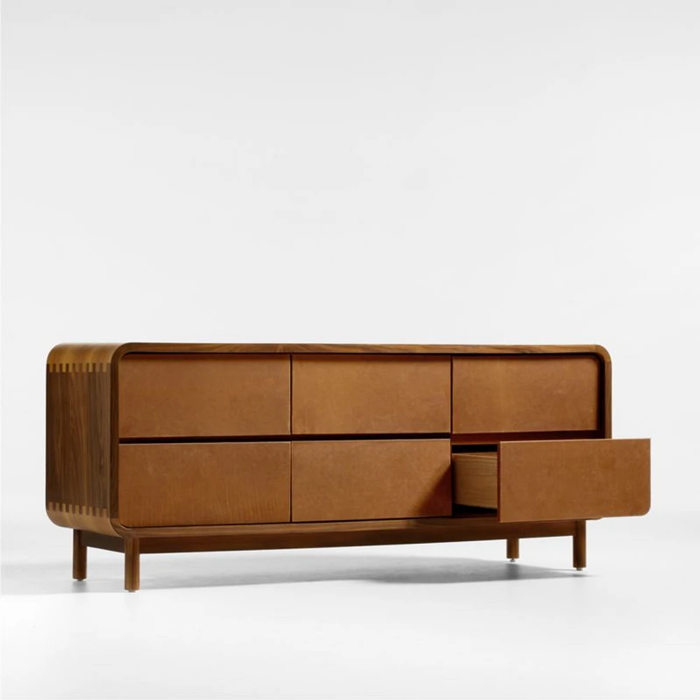 Shinola Runwell Walnut 6-Drawer Dresser