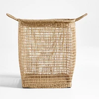 Rybak Medium Square Woven Decorative Blanket Basket