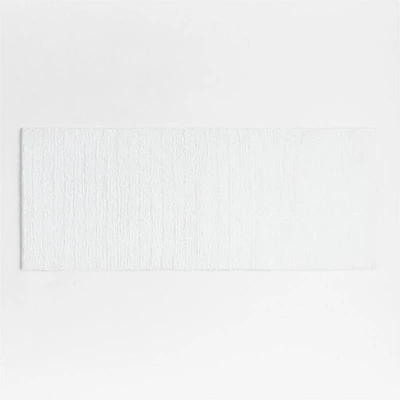 Rylan Organic Cotton White Bath Mat 24"x60"