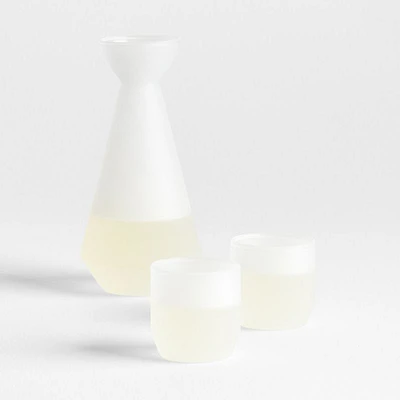 Ryo Frosted Glass Sake Set