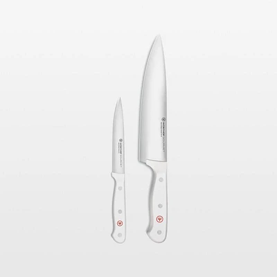 Wusthof ® Gourmet White Chef's Knife and Utility Knife Set