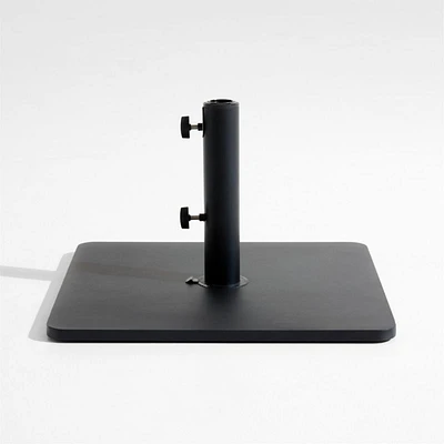 Square Black Metal Outdoor Patio Umbrella Base