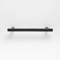 Square Edge 5" Matte Black Cabinet Drawer Bar Pull