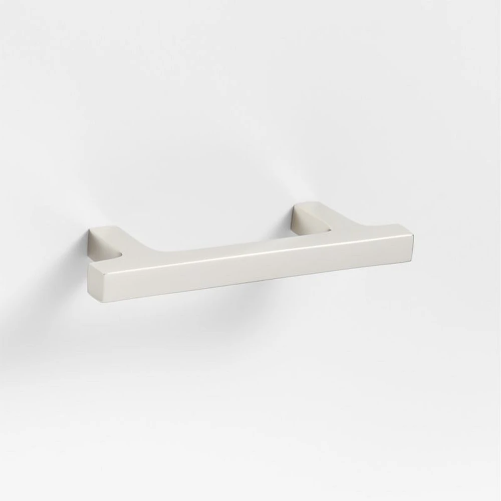 Square Edge 3" Polished Chrome Cabinet Drawer Bar Pull