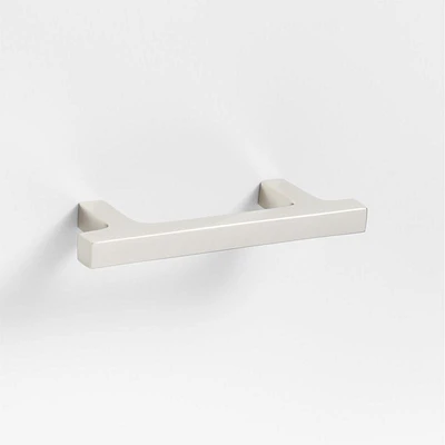 Square Edge 3" Polished Chrome Cabinet Drawer Bar Pull