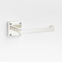 Square Edge Polished Chrome Wall-Mounted Toilet Paper Holder