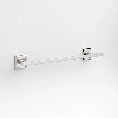 Square Edge Polished Chrome Bath Towel Bar 18"