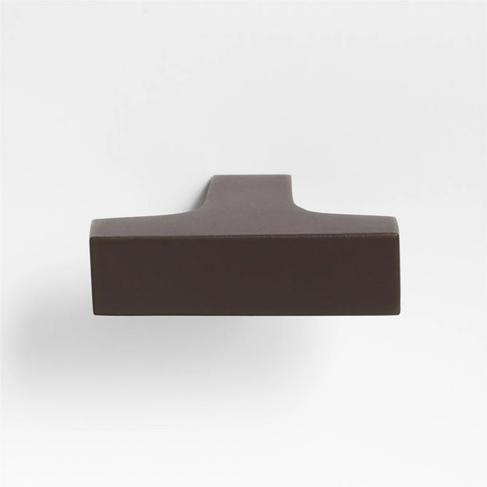 Square Edge Matte Black Cabinet Knob