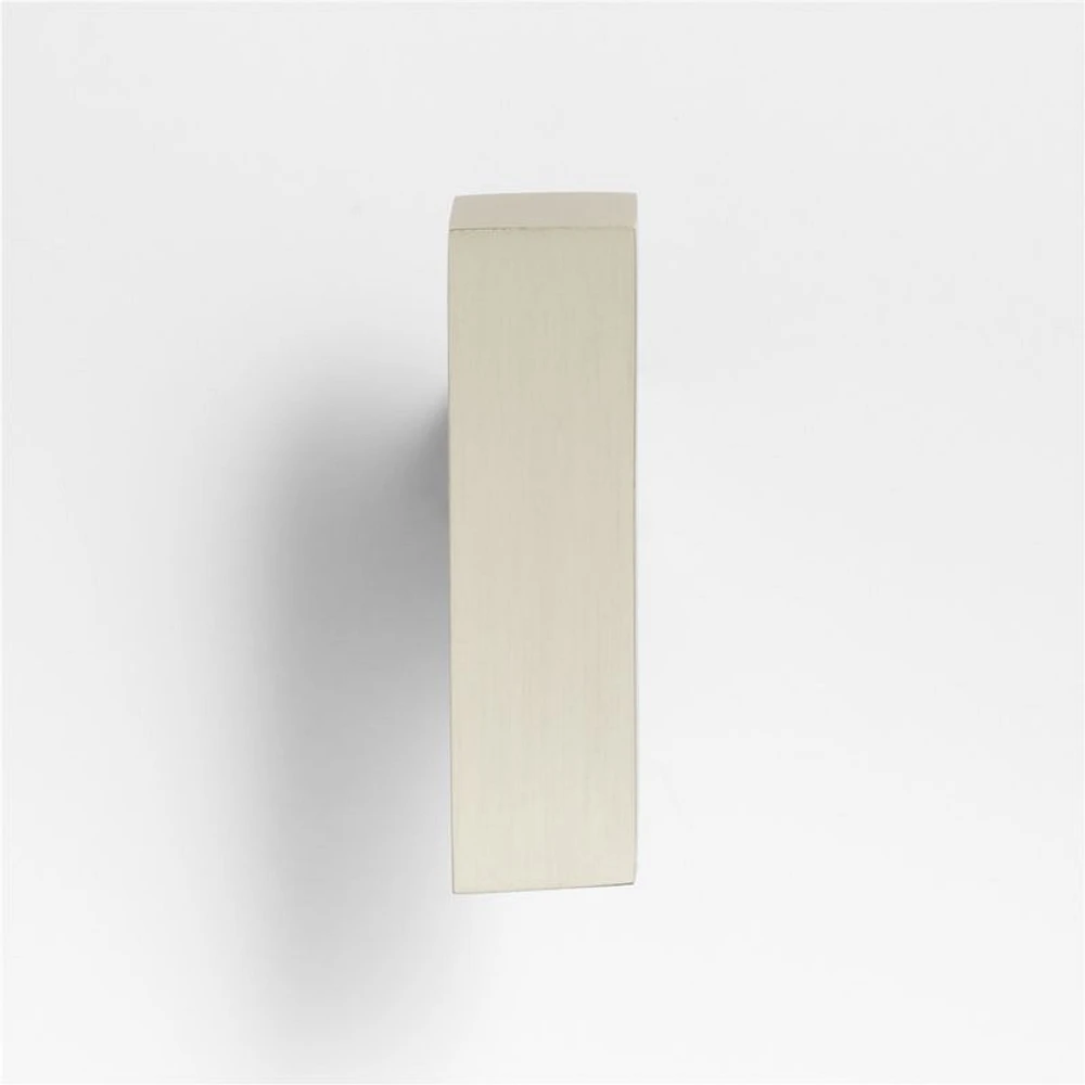 Square Edge Brushed Nickel Cabinet Knob