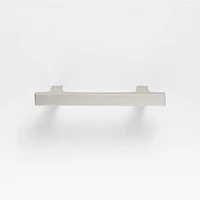 Square Edge 3" Brushed Nickel Cabinet Drawer Bar Pull