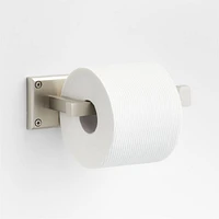 Square Edge Brushed Nickel Wall-Mounted Toilet Paper Holder