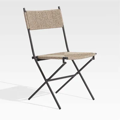 San Onofre Folding Outdoor Wicker Dining Chair