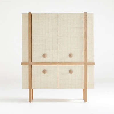 Sands Grasscloth Storage Cabinet
