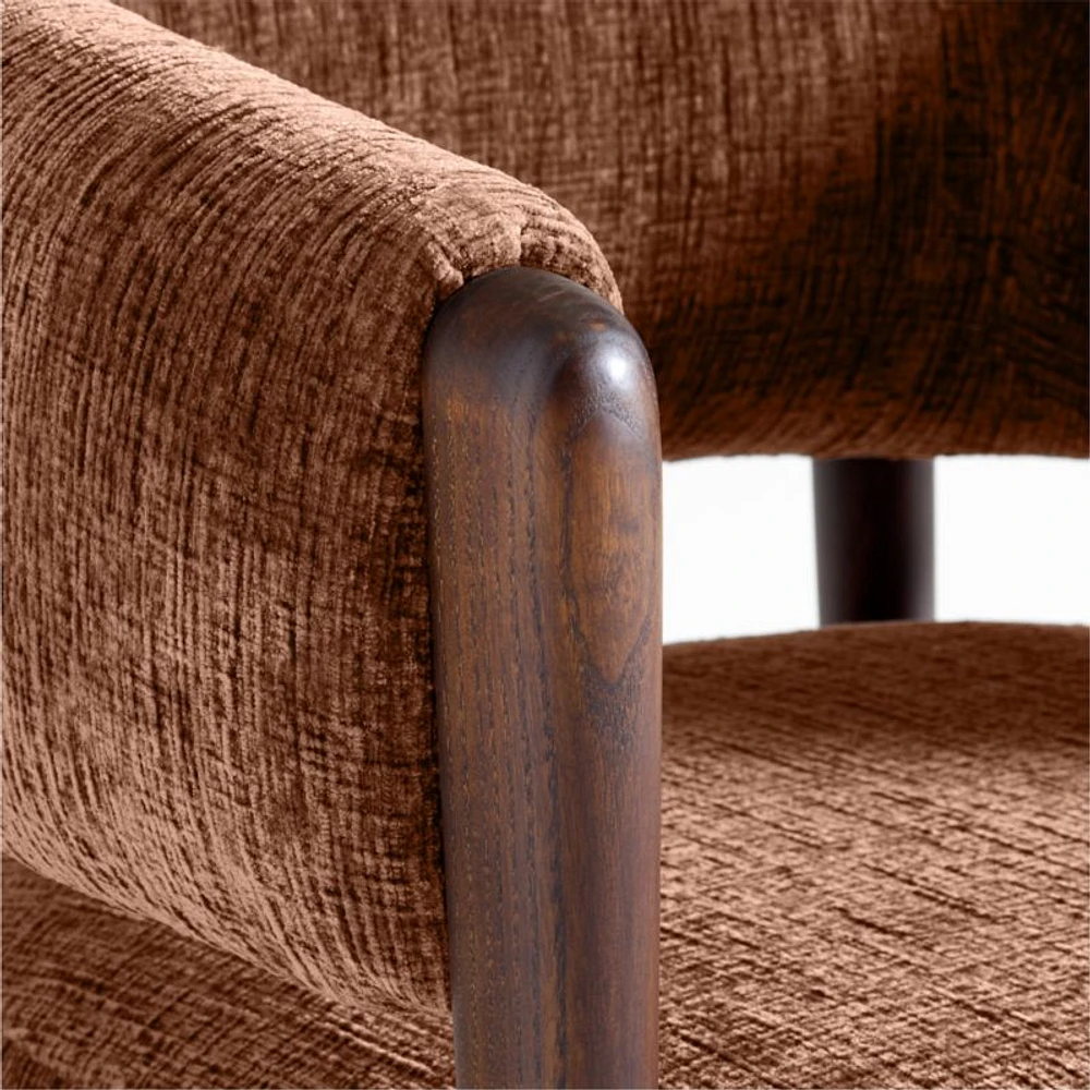 Santi Accent Chair with Ottoman