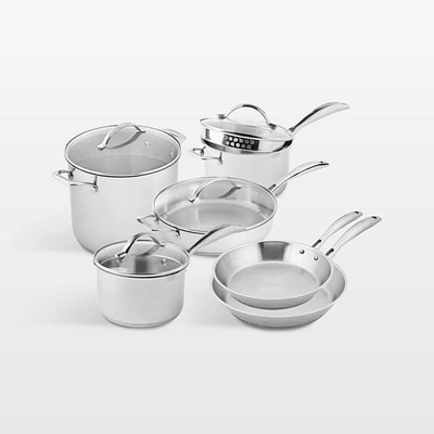 SCANPAN ® Stainless Steel Essentials 10-Piece Cookware Set