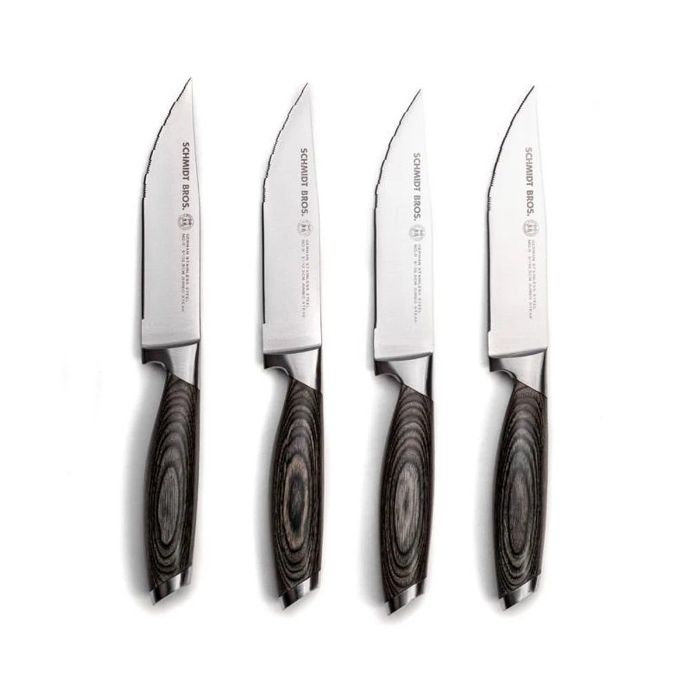 Schmidt Brothers ® Bonded Ash Steak Knives Set of Four