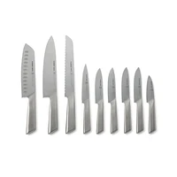 Schmidt Brothers Stainless Steel 10-Piece Knife Block Set