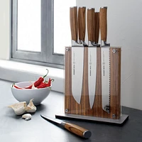 Schmidt Brothers ® 7-Piece Zebra Wood Knife Block Set