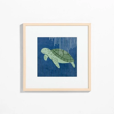 Sea Turtle Framed Wall Art Print