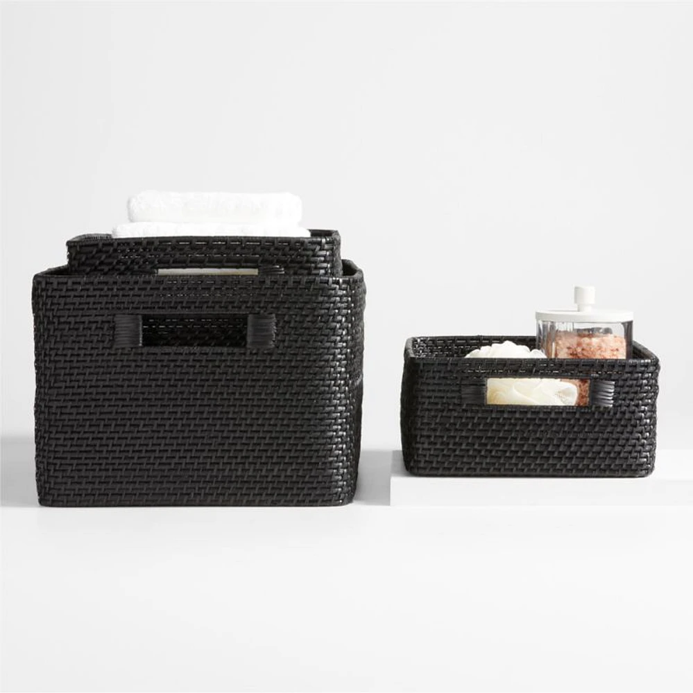 Sedona Black Low Open Tote