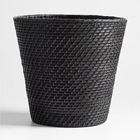 Sedona Black Tapered Waste Basket/Trash Can