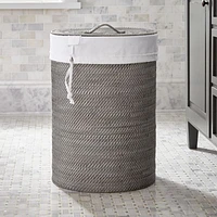 Sedona Grey Hamper with Laundry Bag Liner