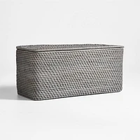 Sedona Grey Lidded Rectangular Tote