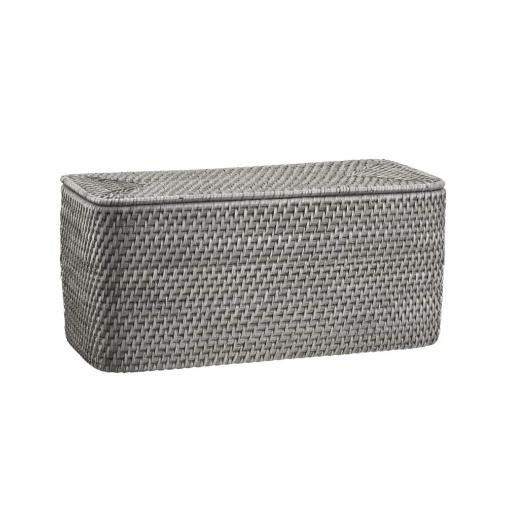 Sedona Grey Lidded Rectangular Tote