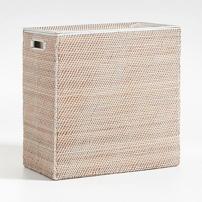 Sedona Large White Laundry Hamper
