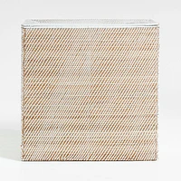 Sedona Large White Laundry Hamper