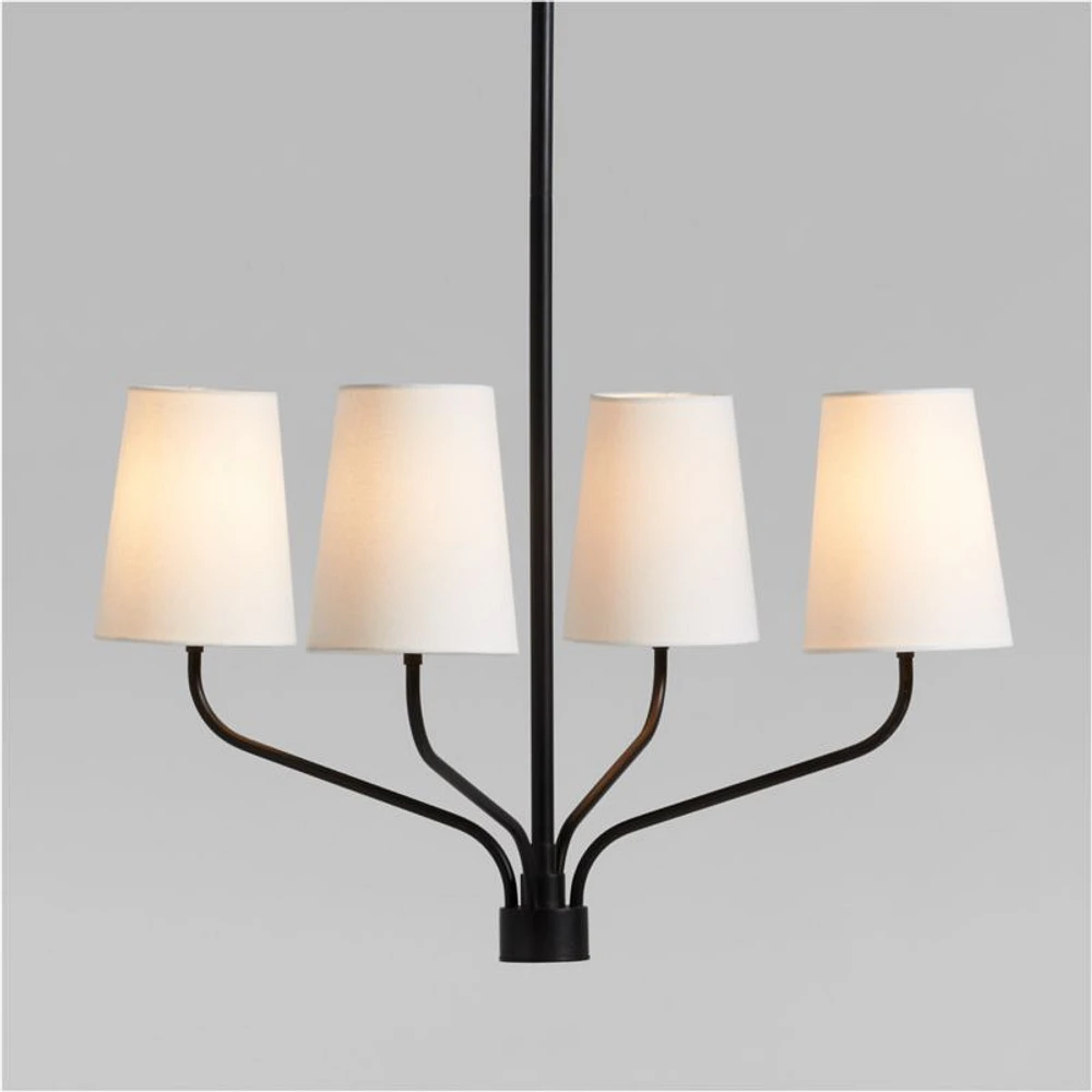 Seguin Blackened Steel Chandelier Light