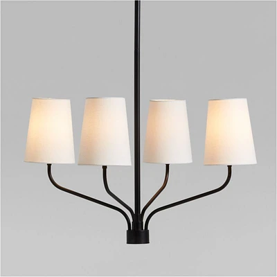 Seguin Small Blackened Steel Chandelier Light