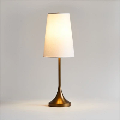 Seguin Brushed Brass Metal Table Lamp 24.5"