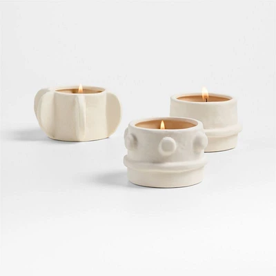 Serax Beige "03" Molly Stoneware Tealight Holders Set of 3