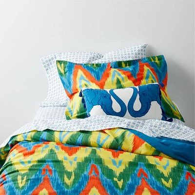 Shama Kids Organic Twin Colorful Ikat Duvet Cover by John Robshaw
