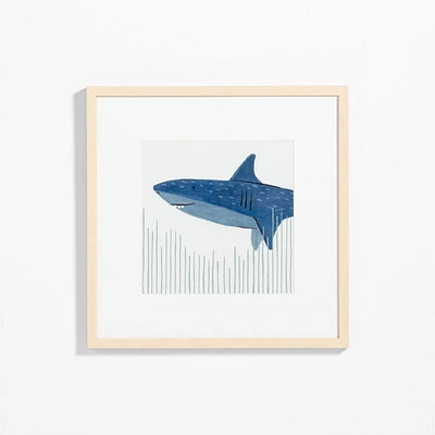 Shark Framed Wall Art Print